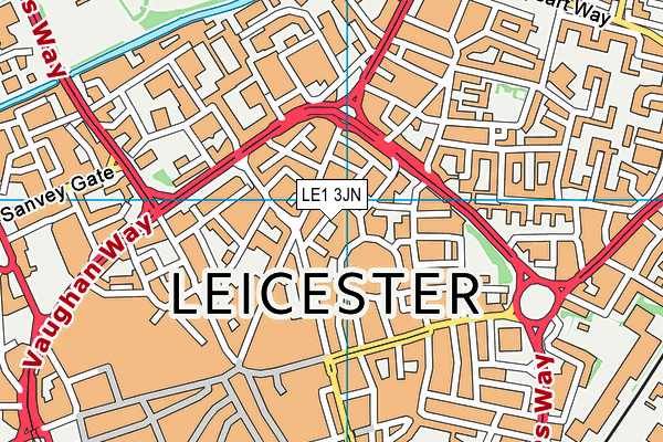 Map of GREENS OF LEICESTER LIMITED at district scale
