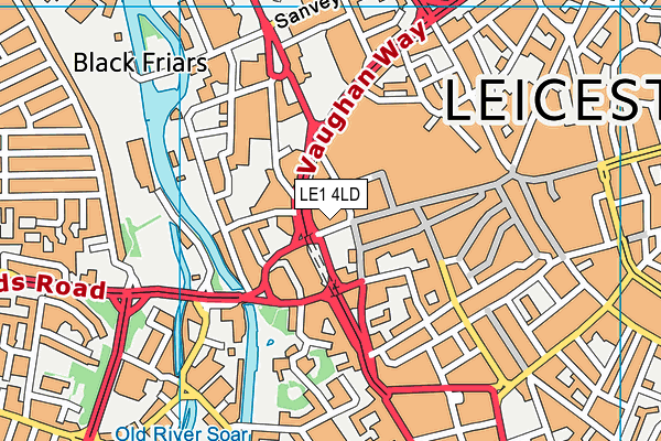 Map of LOUGHBOROUGH MARKET LTD at district scale