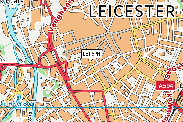 LE1 5PH map - OS VectorMap District (Ordnance Survey)