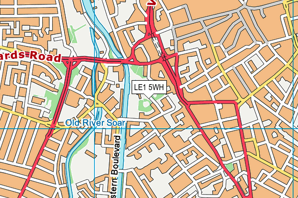 LE1 5WH map - OS VectorMap District (Ordnance Survey)