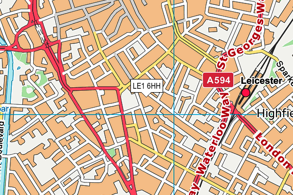 LE1 6HH map - OS VectorMap District (Ordnance Survey)