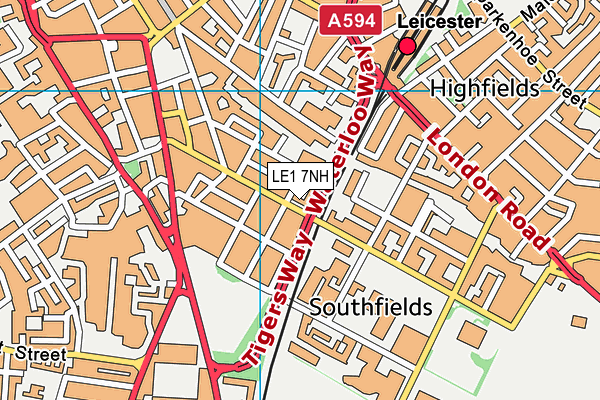 LE1 7NH map - OS VectorMap District (Ordnance Survey)