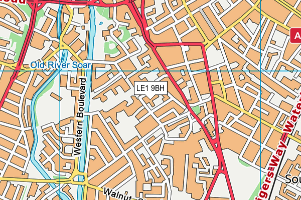 De Montfort University map (LE1 9BH) - OS VectorMap District (Ordnance Survey)