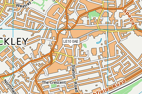 LE10 0AE map - OS VectorMap District (Ordnance Survey)