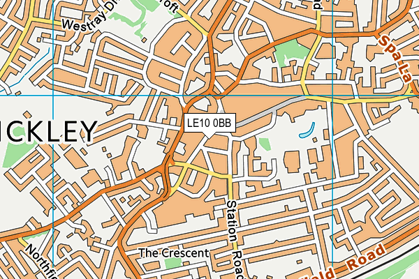 LE10 0BB map - OS VectorMap District (Ordnance Survey)