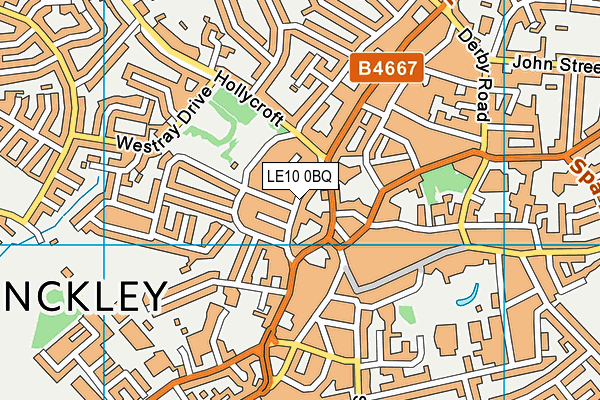 LE10 0BQ map - OS VectorMap District (Ordnance Survey)