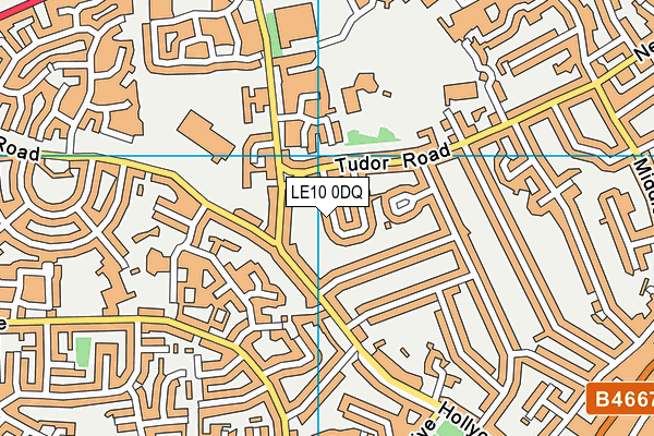LE10 0DQ map - OS VectorMap District (Ordnance Survey)