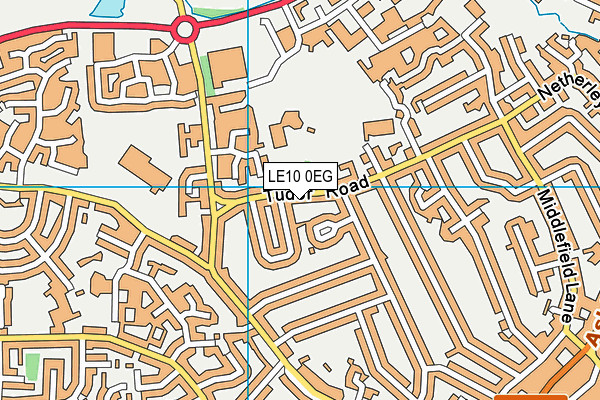 LE10 0EG map - OS VectorMap District (Ordnance Survey)