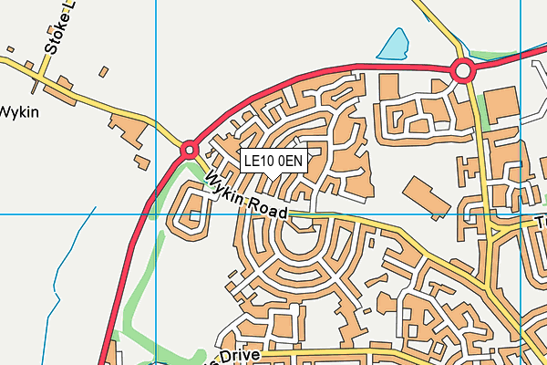 LE10 0EN map - OS VectorMap District (Ordnance Survey)