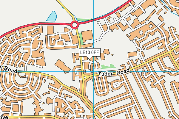LE10 0FF map - OS VectorMap District (Ordnance Survey)