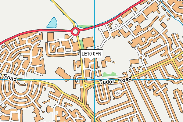 LE10 0FN map - OS VectorMap District (Ordnance Survey)