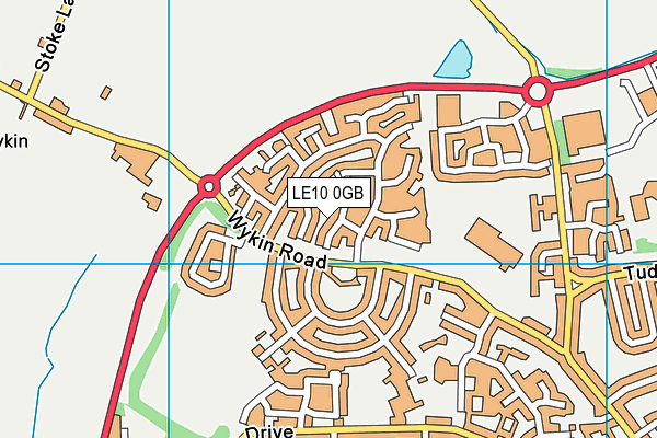 LE10 0GB map - OS VectorMap District (Ordnance Survey)