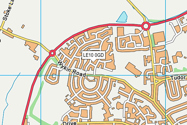 LE10 0GD map - OS VectorMap District (Ordnance Survey)