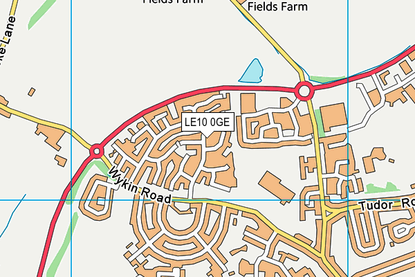 LE10 0GE map - OS VectorMap District (Ordnance Survey)