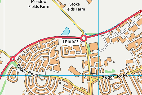 LE10 0GZ map - OS VectorMap District (Ordnance Survey)