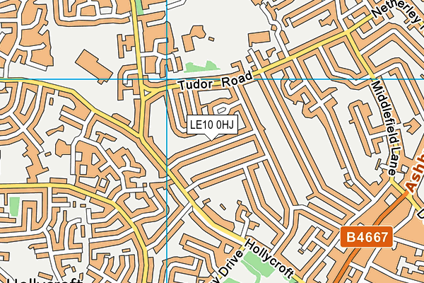 LE10 0HJ map - OS VectorMap District (Ordnance Survey)