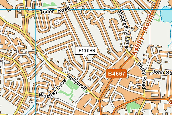 LE10 0HR map - OS VectorMap District (Ordnance Survey)