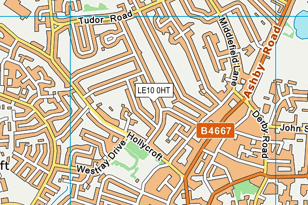 LE10 0HT map - OS VectorMap District (Ordnance Survey)
