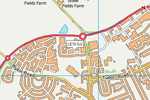 LE10 0JJ map - OS VectorMap District (Ordnance Survey)