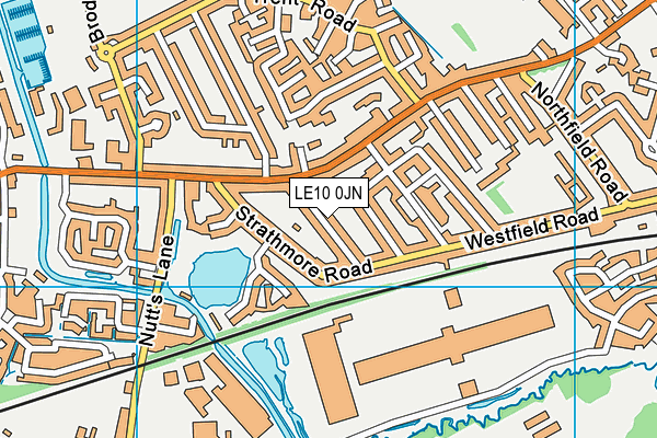 LE10 0JN map - OS VectorMap District (Ordnance Survey)