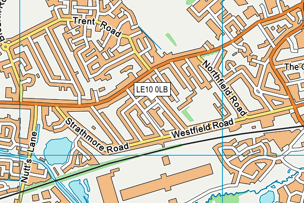 LE10 0LB map - OS VectorMap District (Ordnance Survey)