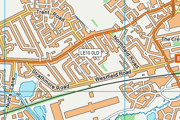 LE10 0LD map - OS VectorMap District (Ordnance Survey)