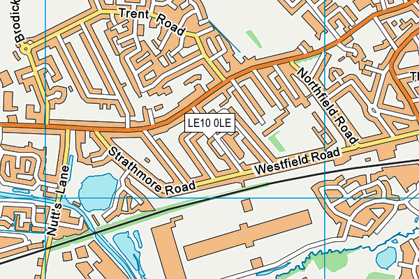 LE10 0LE map - OS VectorMap District (Ordnance Survey)