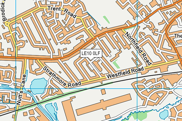 LE10 0LF map - OS VectorMap District (Ordnance Survey)