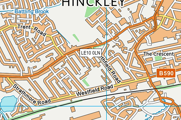 Westfield Community Centre map (LE10 0LN) - OS VectorMap District (Ordnance Survey)