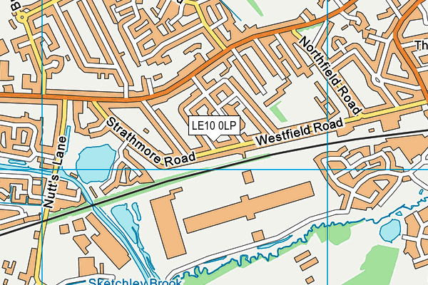 LE10 0LP map - OS VectorMap District (Ordnance Survey)