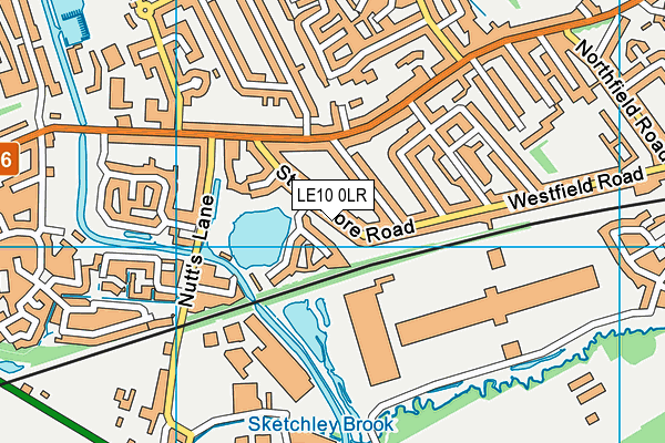 LE10 0LR map - OS VectorMap District (Ordnance Survey)