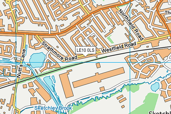 LE10 0LS map - OS VectorMap District (Ordnance Survey)