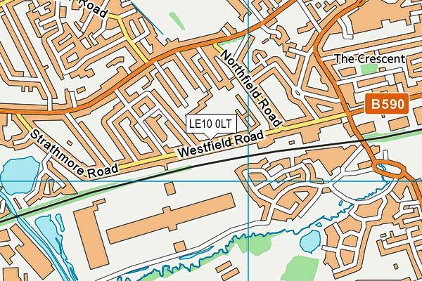 Westfield Junior School map (LE10 0LT) - OS VectorMap District (Ordnance Survey)