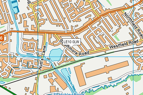 LE10 0LW map - OS VectorMap District (Ordnance Survey)