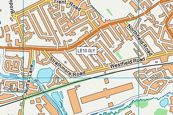 LE10 0LY map - OS VectorMap District (Ordnance Survey)