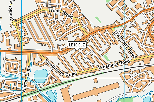 LE10 0LZ map - OS VectorMap District (Ordnance Survey)