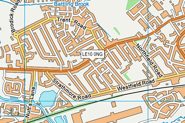 LE10 0NG map - OS VectorMap District (Ordnance Survey)