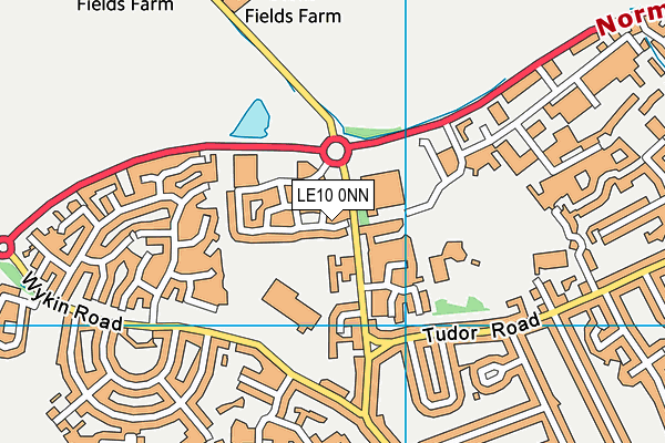 LE10 0NN map - OS VectorMap District (Ordnance Survey)