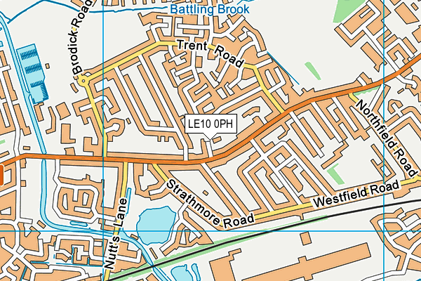 LE10 0PH map - OS VectorMap District (Ordnance Survey)