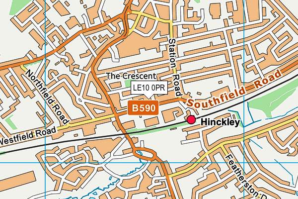 The Gym Group (Hinckley) map (LE10 0PR) - OS VectorMap District (Ordnance Survey)