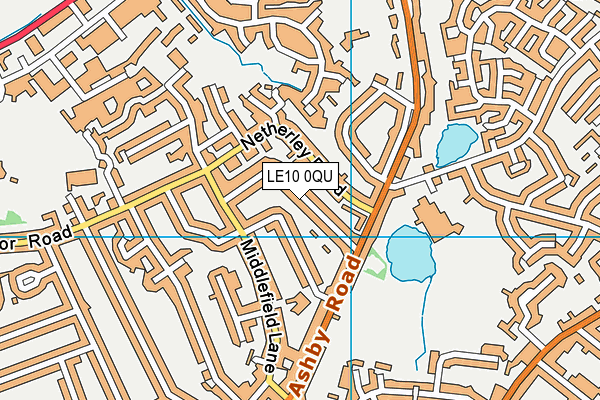LE10 0QU map - OS VectorMap District (Ordnance Survey)