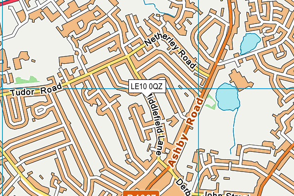 LE10 0QZ map - OS VectorMap District (Ordnance Survey)