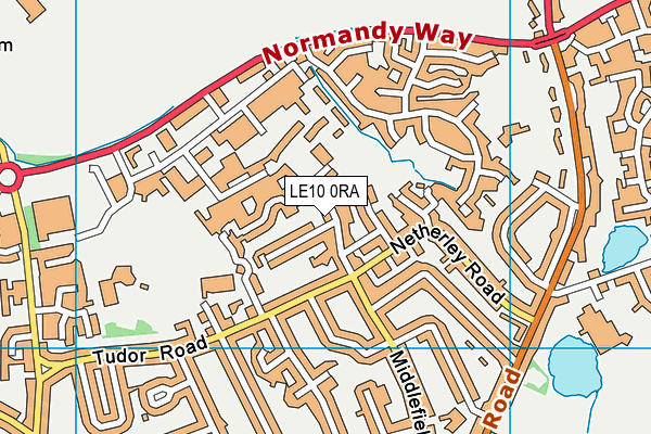LE10 0RA map - OS VectorMap District (Ordnance Survey)