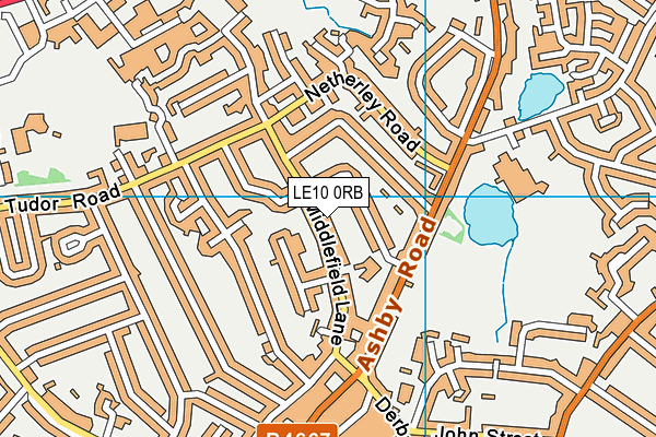 LE10 0RB map - OS VectorMap District (Ordnance Survey)