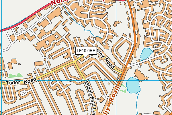 LE10 0RE map - OS VectorMap District (Ordnance Survey)