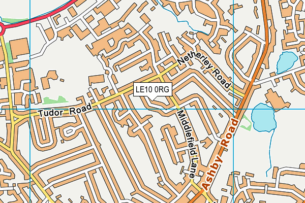 LE10 0RG map - OS VectorMap District (Ordnance Survey)