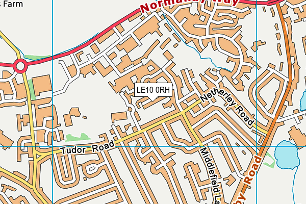 LE10 0RH map - OS VectorMap District (Ordnance Survey)