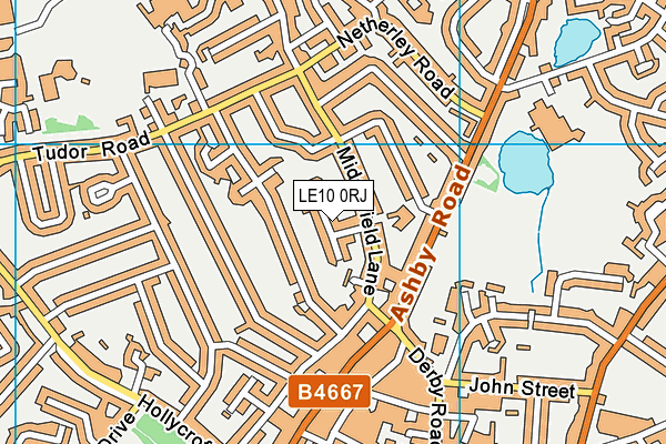 LE10 0RJ map - OS VectorMap District (Ordnance Survey)