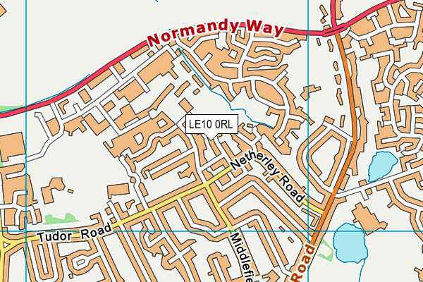 LE10 0RL map - OS VectorMap District (Ordnance Survey)