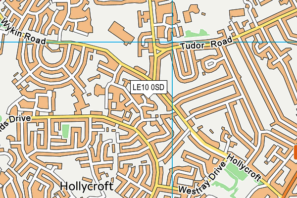 LE10 0SD map - OS VectorMap District (Ordnance Survey)